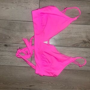 Neon Pink Bikini Top